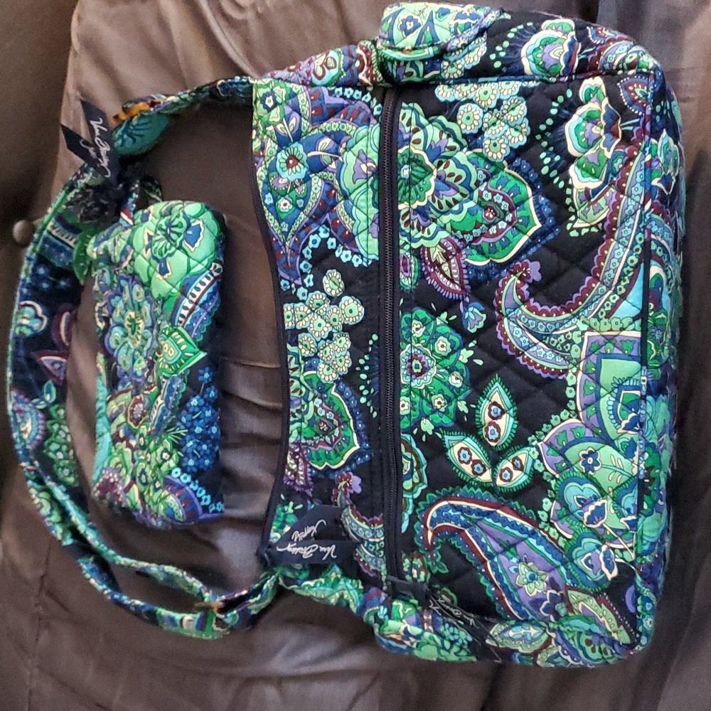 Vera Bradley Purse + makeup case